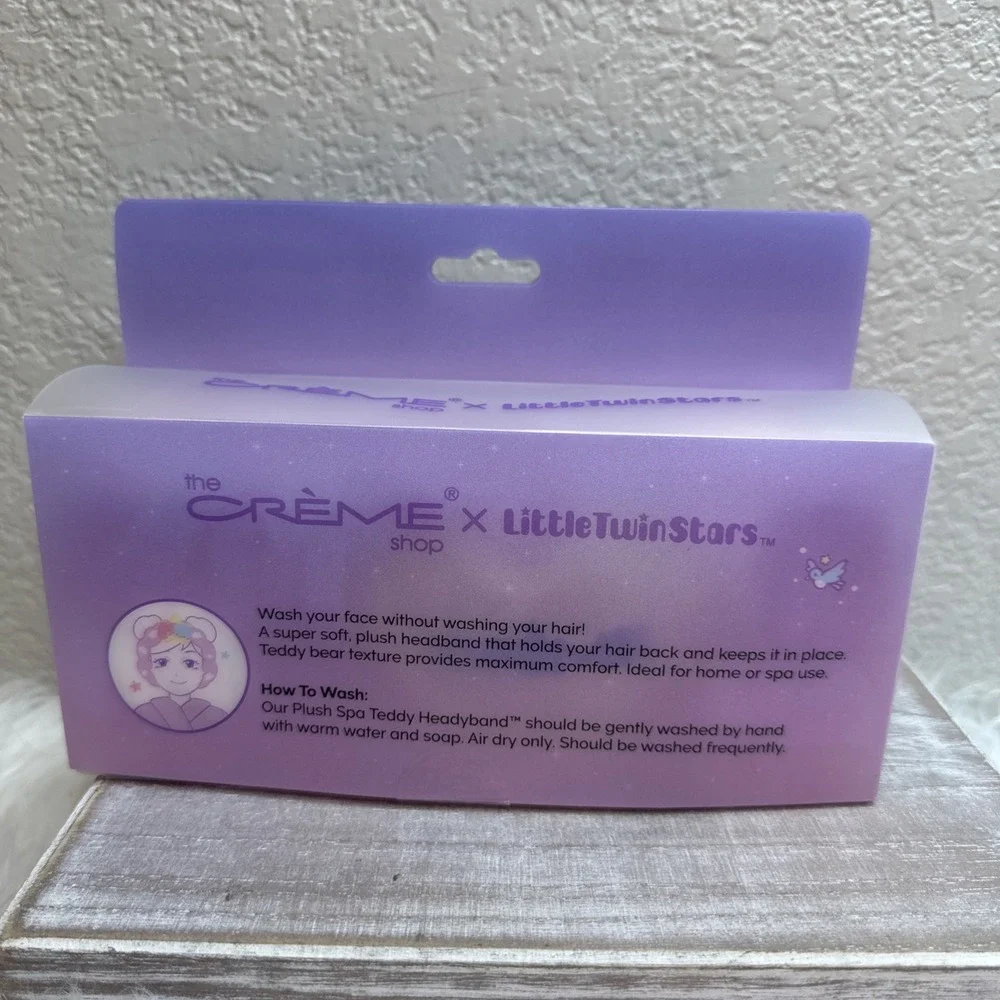$11 🌙 The Creme Shop x Sanrio Little Twin Stars 3D Teddy Spa Headband NEW